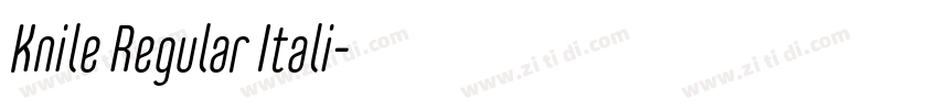 Knile Regular Itali字体转换